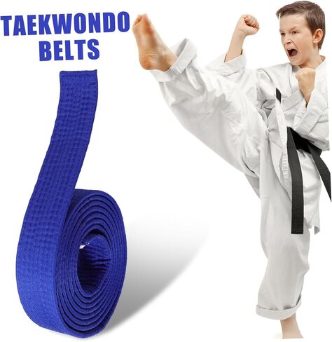 POPETPOP Taekwondo Training Belt for Men Soft Durable Martial Arts Equipment for Taekwondo Judo and Tai Chi Grading Belt Lightweight Easy to Store in Saudi Arabia