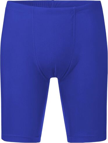 QBK Boys Swim Jammers 2T-14Years Youth Competitive Boyshort Swimsuit UPF 50+ Quick Dry Rash Guard Swimming Shorts in Saudi Arabia