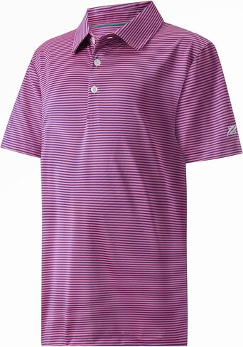 القمصان البولو الأولاد الأكمام قصيرة الأداء مخطط الرطوبة الفتل الجافة تناسب قمصان الجولف للأولاد الشباب in Kuwait