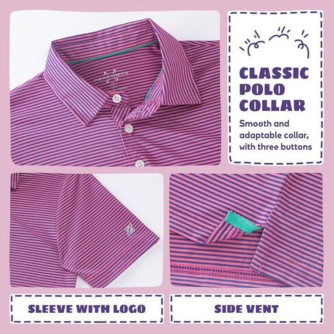 القمصان البولو الأولاد الأكمام قصيرة الأداء مخطط الرطوبة الفتل الجافة تناسب قمصان الجولف للأولاد الشباب in Kuwait