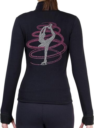 Figure Skating Polartec Polar Fleece Jacket with Rhinestones JR254MIX - Adult Sizes in Kuwait