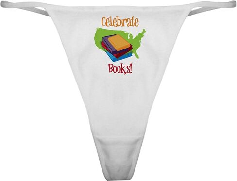 Cafepress Big Books Classic Thong Intondears ، سراويل داخلية للسيدات in Kuwait