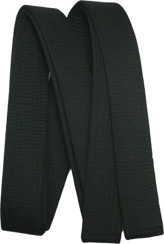 الحزام الأسود كاراتيه ، حزام فنون القتال ، تايكوندو ، جودو ، BJJ - الحزام الأسود للتطريز المخصص (العرض 2.0 "(5 سم) ، 134" (340 سم)) in Saudi Arabia