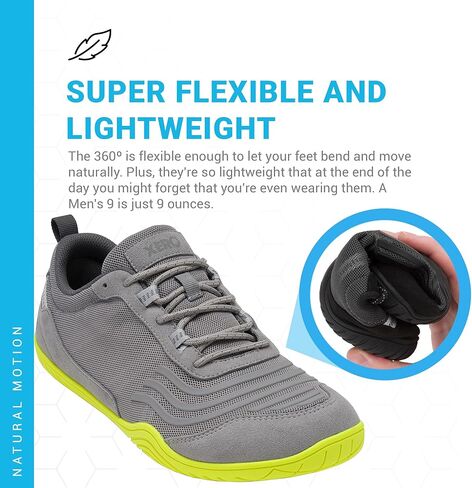 Xero Shoes 360° Alloy/Optic Yellow Men's Size 9 in Saudi Arabia