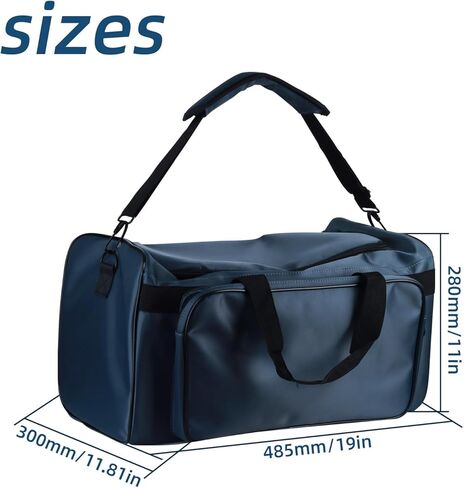 30L Multi-Function Sneaker Bag - Waterproof Duffel with Adjustable 4-Layer Storage and Shoulder Strap for Gym, Travel, and Sports in Kuwait