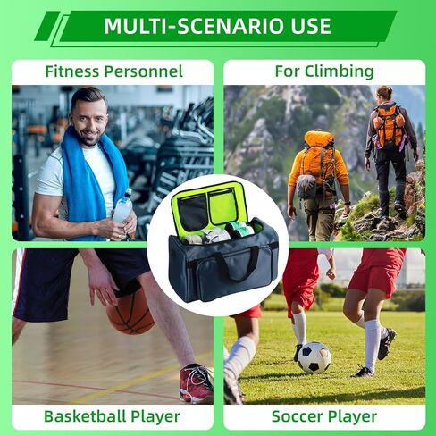 30L Multi-Function Sneaker Bag - Waterproof Duffel with Adjustable 4-Layer Storage and Shoulder Strap for Gym, Travel, and Sports in Kuwait