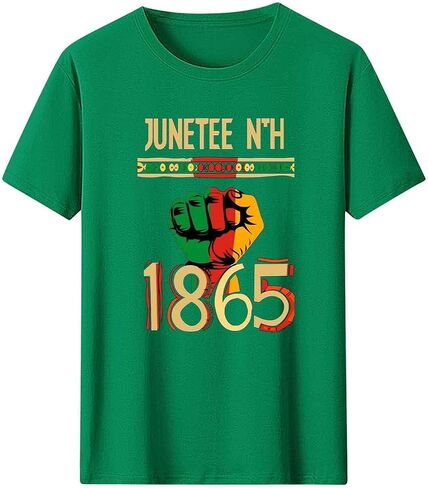 Juneteenth Shirts for Women 1865 Black Freedom Day Tee Tops Plus Size Short Sleeve Blouses African American Tshirt in Saudi Arabia