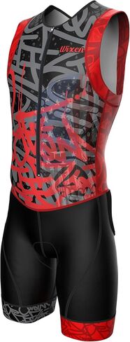 Wixen Men’s Triathlon Suit –Breathable & Padded Tri Suit for Swim, Bike & Run | Race Day Gear for Triathletes in Saudi Arabia
