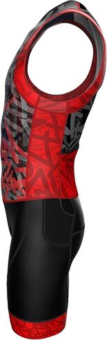 Wixen Men’s Triathlon Suit –Breathable & Padded Tri Suit for Swim, Bike & Run | Race Day Gear for Triathletes in Saudi Arabia