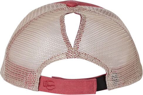 Go All Out Wisconsin Metallic Silver Script & Gold Silhouette Bucket Ponytail Visor Embroidered Cap Dad Hat in Saudi Arabia