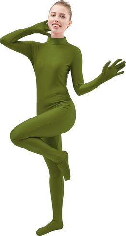 Ensnovo Womens One Piece Unitard Full Body suit Spandex Skin Tights in Saudi Arabia