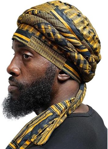 Turban Head Wraps for Men, Skull Cap, Halo Turban, Pre-Tied Tassels Men, Satin Lined Hat with Fringe Twisted Tail in Saudi Arabia