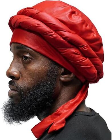 Turban Head Wraps for Men, Skull Cap, Halo Turban, Pre-Tied Tassels Men, Satin Lined Hat with Fringe Twisted Tail in Saudi Arabia