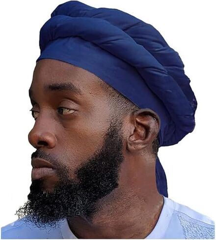 Turban Head Wraps for Men, Skull Cap, Halo Turban, Pre-Tied Tassels Men, Satin Lined Hat with Fringe Twisted Tail in Saudi Arabia