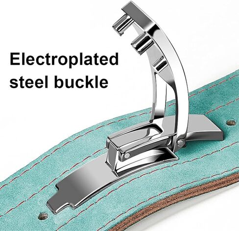 حزام رفع الأثقال جلد البقر الممتاز - أربع طبقات رافعة الإبزيم للرجال والنساء - مثالي للتدريب على القرفصاء وتدريب القوة in Kuwait