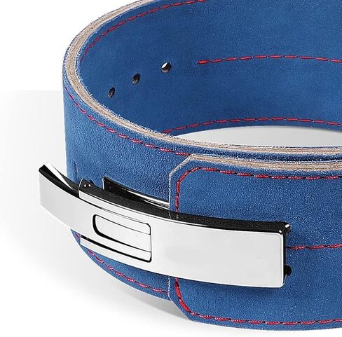 حزام رفع الأثقال جلد البقر الممتاز - أربع طبقات رافعة الإبزيم للرجال والنساء - مثالي للتدريب على القرفصاء وتدريب القوة in Kuwait