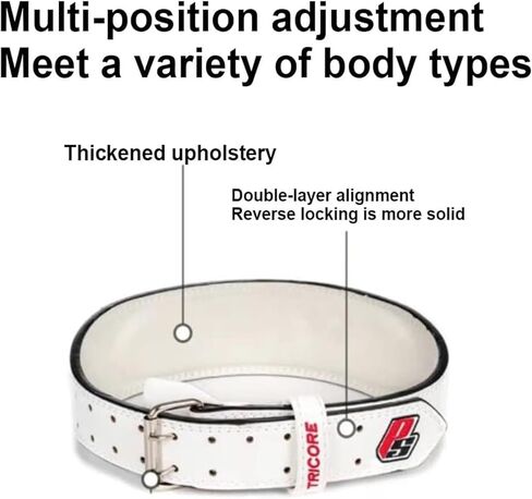 حدود رفع الأثقال الجلدية القابلة للتعديل للرجال والنساء - مشبك سميك للحصول على الدعم الأمثل أثناء التدريب على التمرين in Kuwait