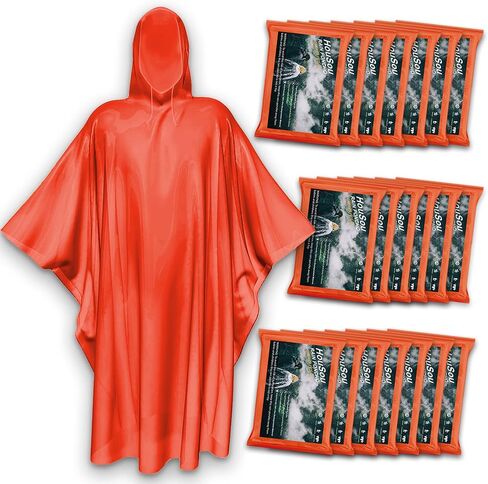 Disposable Rain Ponchos for Adult, Rain Poncho with Drawstring Hood, Emergency Rain Ponchos for Adult in Saudi Arabia