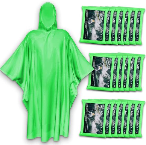 Disposable Rain Ponchos for Adult, Rain Poncho with Drawstring Hood, Emergency Rain Ponchos for Adult in Saudi Arabia