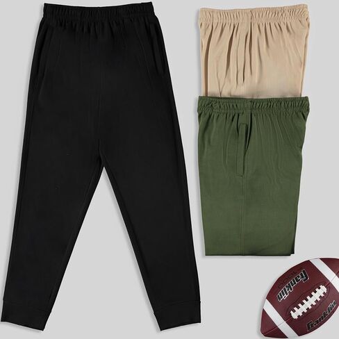 Pure Champ 3 Pack Boys Poys Spectpants Mesh Lightweight Kids Withing with Zipper Mobicets Active Quick-Dry Boys Sister 4-20 in Kuwait