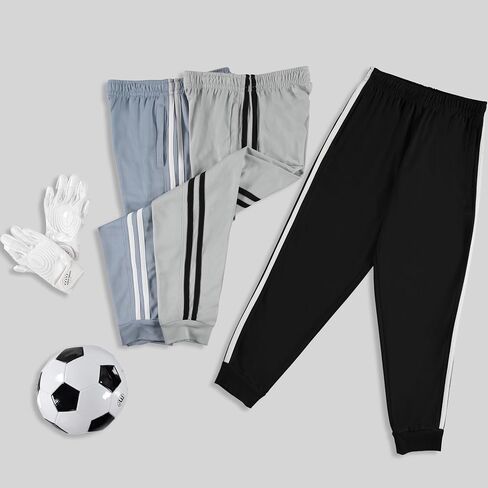 Pure Champ 3 Pack Boys Poys Spectpants Mesh Lightweight Kids Withing with Zipper Mobicets Active Quick-Dry Boys Sister 4-20 in Kuwait