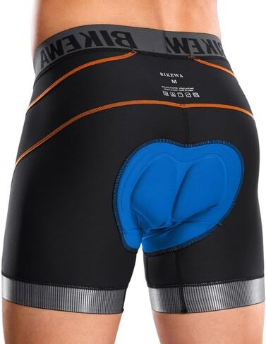 Bikewa Men's Cycling Underwear with Anti-Slip Leg Grips 4D Padded Bike Shorts MTB Liner for Bicycle Biking Riding in Kuwait