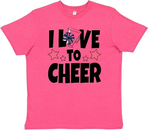 inktastic I Love to Cheer with O Being Replaced by Megaphone and Youth T-Shirt in Kuwait