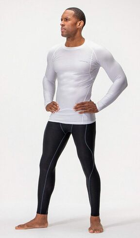 DEVOPS 3 Pack Men's UPF 50+ Long Sleeve Compression Shirts Quick Dry, Cool Gear for Garage Garden Gym Yard and Workouts in Saudi Arabia
