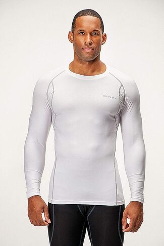 DEVOPS 3 Pack Men's UPF 50+ Long Sleeve Compression Shirts Quick Dry, Cool Gear for Garage Garden Gym Yard and Workouts in Saudi Arabia