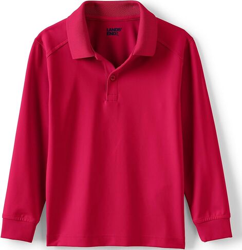 Lands' End School Uniform Kids Long Sleeve Rapid Dry Polo Shirt in Saudi Arabia