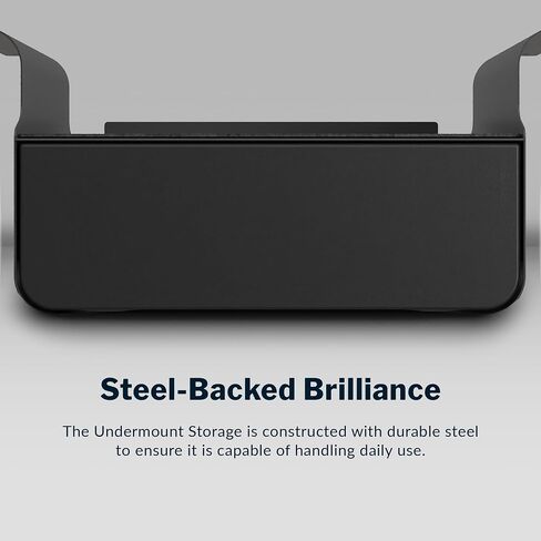 Vari Steel Under Desk Drawer - Slim Undermount Storage Organizer- Standing Desks Attachment- Versatile Placement Options, Efficient Workspace- Office Desk Accessory- (20.25" x 9.5" x 1.75") in Saudi Arabia