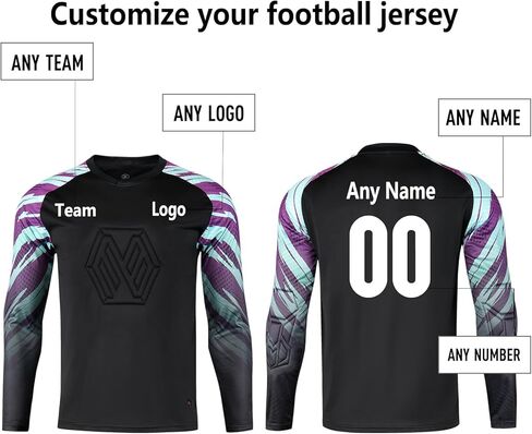 Quick-Dry Breathable Goalie Soccer Jersey for All Ages - Custom Goalkeeper Jersey - Adults/Kids/Teens in Kuwait