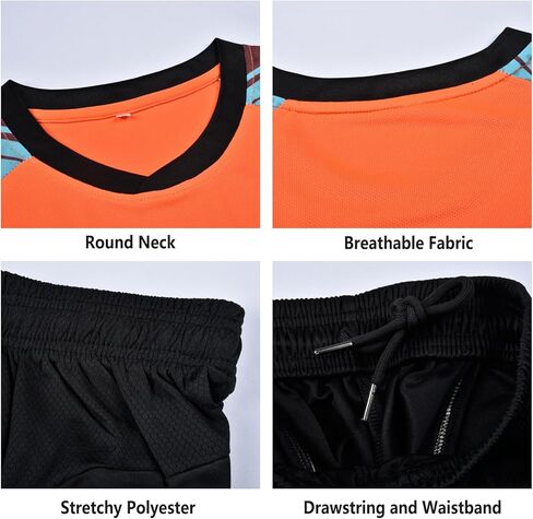 Quick-Dry Breathable Goalie Soccer Jersey for All Ages - Custom Goalkeeper Jersey - Adults/Kids/Teens in Kuwait