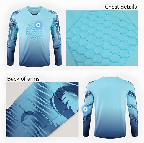 حارس مرمى مخصص Jerseys الشباب الرجال مع رقم اسم فريق شعار هدف كرة القدم جيرسي للطفل الكبار in Kuwait