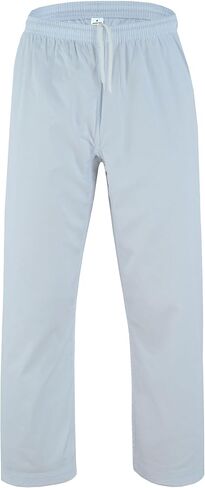 TRUESAGA - Solid Color Regular Karate Pants 8 Oz Cotton-Poly Light Weight Unisex in Kuwait