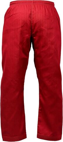 TRUESAGA - Solid Color Regular Karate Pants 8 Oz Cotton-Poly Light Weight Unisex in Kuwait
