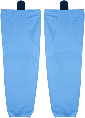Pearsox Stock Polyester Pro-Mesh Ice Hockey Solid Socks -Mesh Inserts, Two Sewn-in Velcro Strap, Ergonomic Fit Elastic Ankle in Kuwait