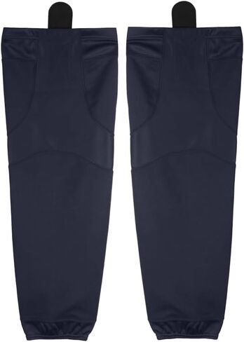 Pearsox Stock Polyester Pro-Mesh Ice Hockey Solid Socks -Mesh Inserts, Two Sewn-in Velcro Strap, Ergonomic Fit Elastic Ankle in Kuwait