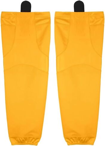 Pearsox Stock Polyester Pro-Mesh Ice Hockey Solid Socks -Mesh Inserts, Two Sewn-in Velcro Strap, Ergonomic Fit Elastic Ankle in Kuwait