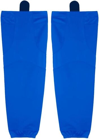 Pearsox Stock Polyester Pro-Mesh Ice Hockey Solid Socks -Mesh Inserts, Two Sewn-in Velcro Strap, Ergonomic Fit Elastic Ankle in Kuwait