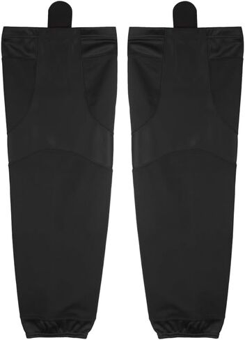 Pearsox Stock Polyester Pro-Mesh Ice Hockey Solid Socks -Mesh Inserts, Two Sewn-in Velcro Strap, Ergonomic Fit Elastic Ankle in Kuwait