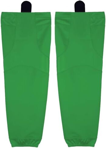 Pearsox Stock Polyester Pro-Mesh Ice Hockey Solid Socks -Mesh Inserts, Two Sewn-in Velcro Strap, Ergonomic Fit Elastic Ankle in Kuwait