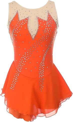 Figure Skating Dress Women, Girl Skating Skirt, Ice Skating Dress, Ballet Clothes Leotard Girls Training Wear in Saudi Arabia