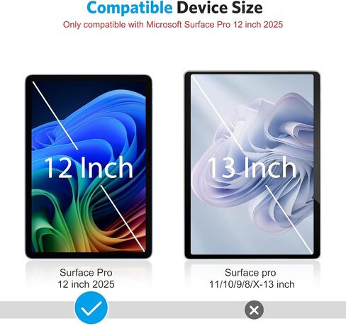 واقي شاشة OMOTON مكون من قطعتين لجهاز Microsoft Surface Go 4 / Surface Go 3 / Surface Go 2 / Surface Go (10.5 بوصة، 2023/2021/2020/2018)، زجاج مقسى/صديق للحافظة/قلم سطحي متوافق in Saudi Arabia
