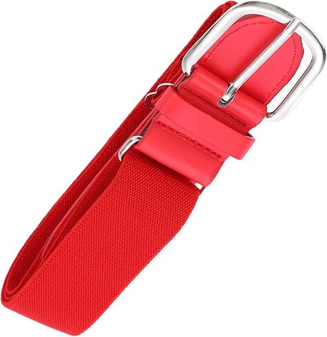 Teenage Elastic Baseball Waist Belt Stretchy Softball Waist Band Fashionable Decorative Metal Buckle Waistband in Saudi Arabia