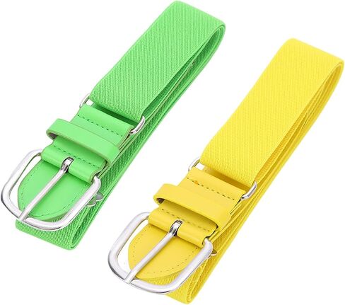 Teenage Elastic Baseball Waist Belt Stretchy Softball Waist Band Fashionable Decorative Metal Buckle Waistband in Saudi Arabia