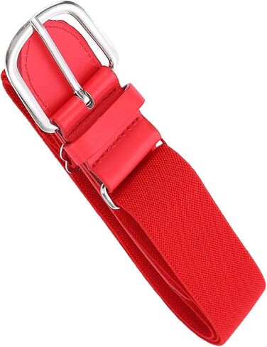 Teenage Elastic Baseball Waist Belt Stretchy Softball Waist Band Fashionable Decorative Metal Buckle Waistband in Saudi Arabia