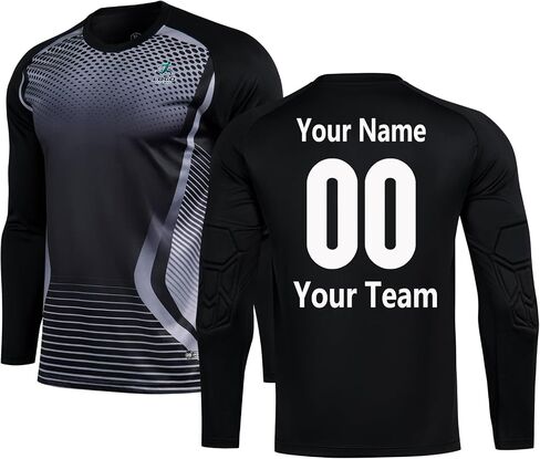 Customized Goalie Kids Uniforms Kids Teenage Boys and Girls Number Adult Jersey with Sponge in Saudi Arabia