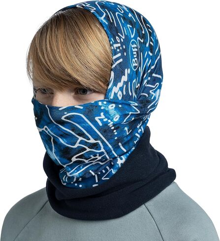 Buff Unisex Kids Tivat Polar Fleece Tubular Bandana Scarf - Blue in Saudi Arabia