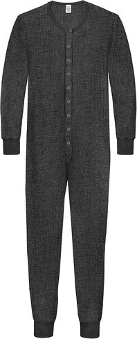 City Threads Made in USA Mens Union Suit Thermal Set Long John Onesie Footie Perfect for Sensitive Skin & Sensory Friendly in Saudi Arabia